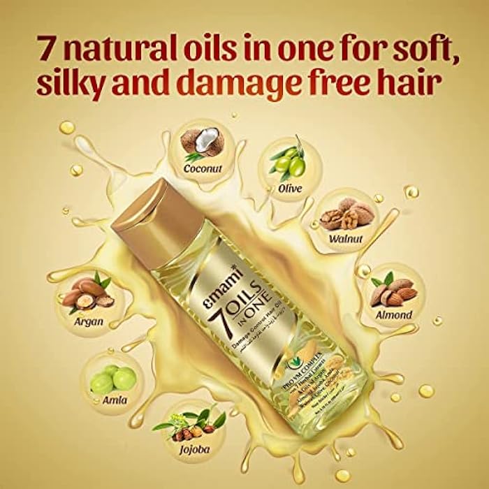 Emami 7 oils in one damage control hair oil, 100ml - Image 4